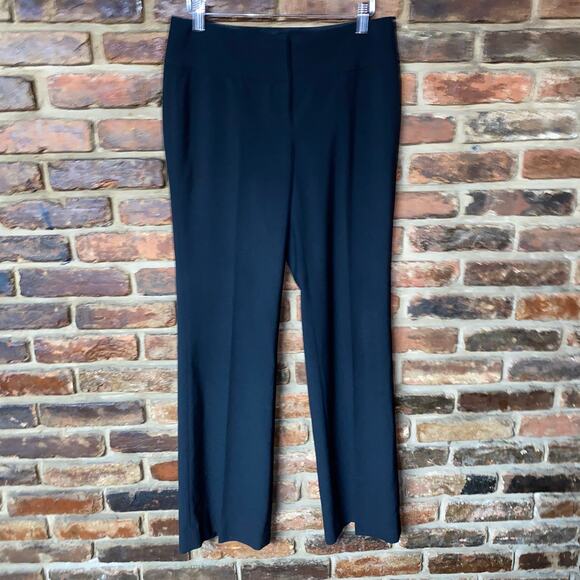 Classiques Entier Black Flat Front Dress Pants Women's Size 2 Trousers - Picture 1 of 5